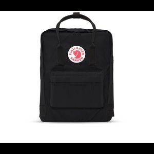 Black Fjallraven Kanken Backpack